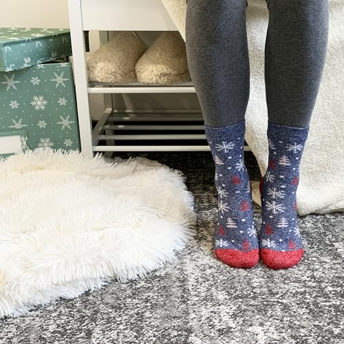 Image of Cuddl Duds Ladies Super Soft Warm Comfortable Multipack Gift Lounge Socks