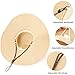 DRESHOW Wide Brim Sun Hat for Women Floppy Straw Hat Summer Beach Hats Fashionable Trendy Hats Sun Protection UPF 50+