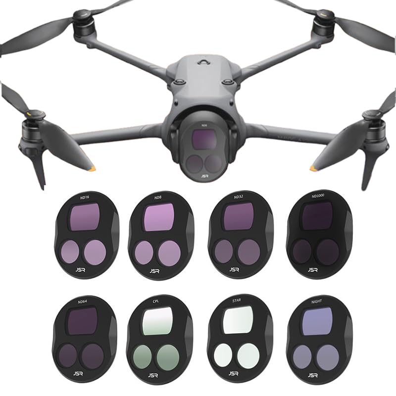 Coyktonty Lens Filter/Filter Set for DJI Mavic 4 Pro Drone Waterproof, Anti-Whiteout (CPL+ND8 16 32 64+Star+ND1000+Night)