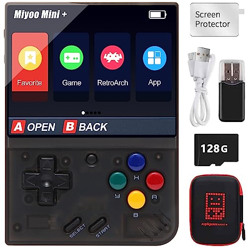 Image of Miyoo Mini V2 Handheld Game Console, 2.8 Inch Portable Retro Video Games System With 128GB Card & 11000+ Games - Open Source