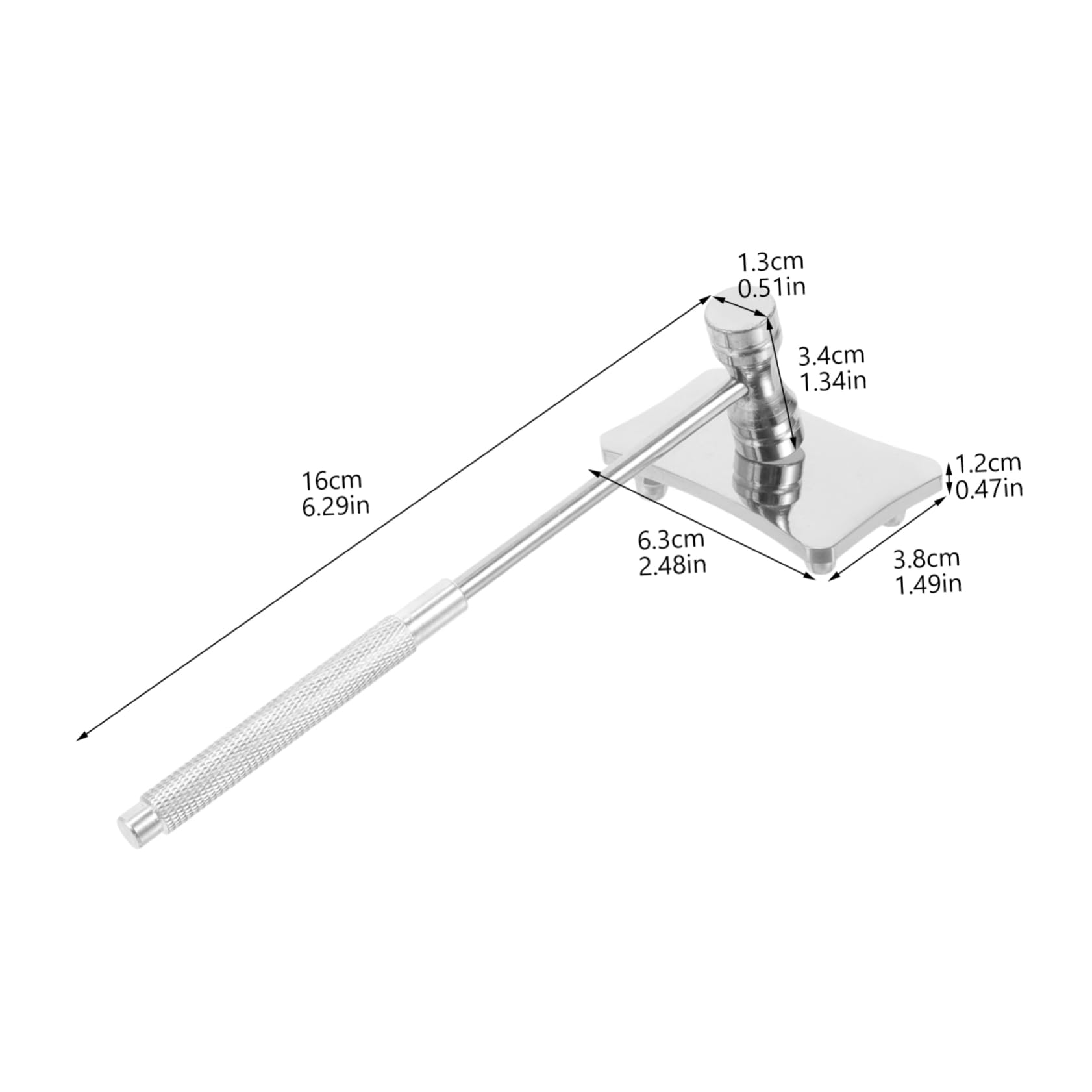 OSALADI Steel Forging Jewelry Hammer and Block Set Portable Mini Stamping Hammer Essential Tool for Jewelry DIY and Craft Work