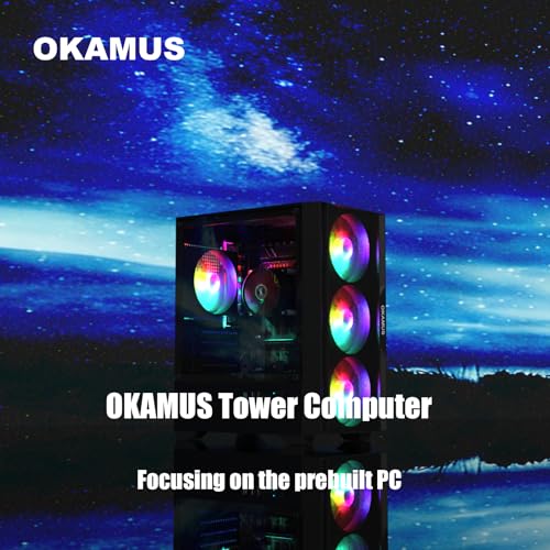 Image of Gaming PC, i5 CPU Up to 3.6GHz, Integrated Graphics, 256 GB M.2, 8 GB RAM Pre-Built Computer, RGB Fans x 4, Win 11 Home,WiFi 6 + BT 5.3, 400W PSU (i5 CPU+256GB+8GB)