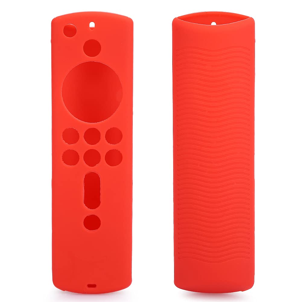 Custodia per Telecomando, Copertura Protettiva, Custodia Protettiva in Morbido Silicone Resistente, per FireTV 5 (rosso)