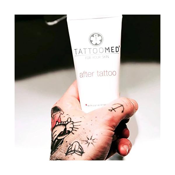 TattooMed Tattoo-Pflege für tätowierte Haut - After Tattoo - 25ml Medizinische Tattoo Crème - Unparfümiert – Bild 7