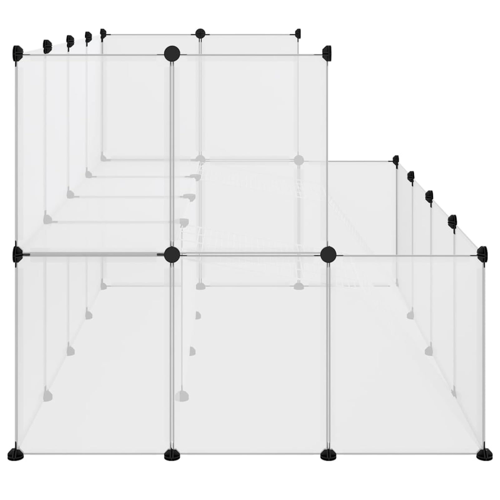 Homgoday Gabbia per piccoli animali trasparente 143x107x93 cm PP e acciaio Habitat e gabbie per piccoli animali e forniture per animali domestici