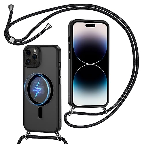 XTCASE Handykette für iPhone 14 Pro Hülle mit Band, Magnetisch...