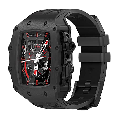 Sublimez votre iWatch : Kit Modification Boîtier Métal et Bracelet Caoutchouc 45mm