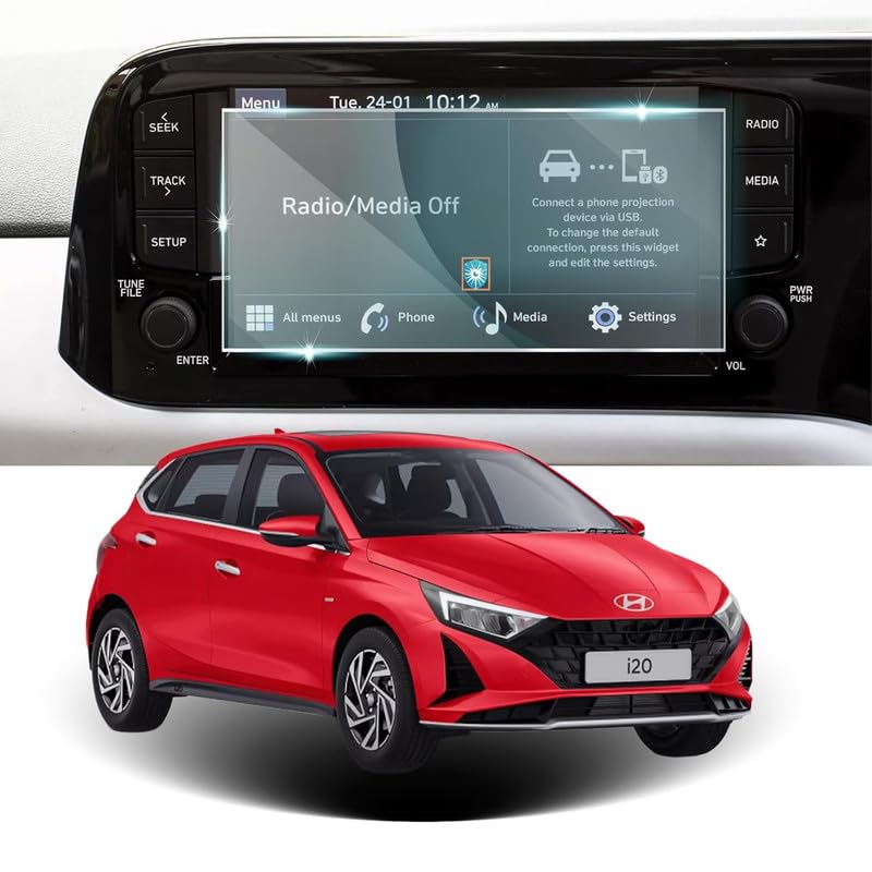 Image of Hyundai I20 (8 Inch) Touchscreen Protector Guard - (Not a Tempered Glass)