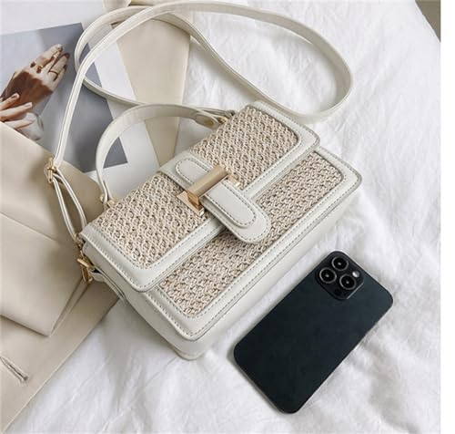 Straw Crossbody Bags for Women Summer Vacation Beach Bags Straw Purses Woven Handbags Shoulder Clutch Bag4