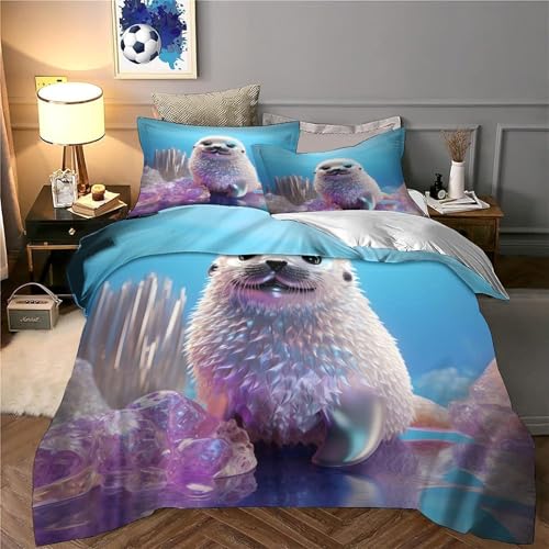 Housse de couette phoque 140x200 le cadeau idéal pour Noël - 6