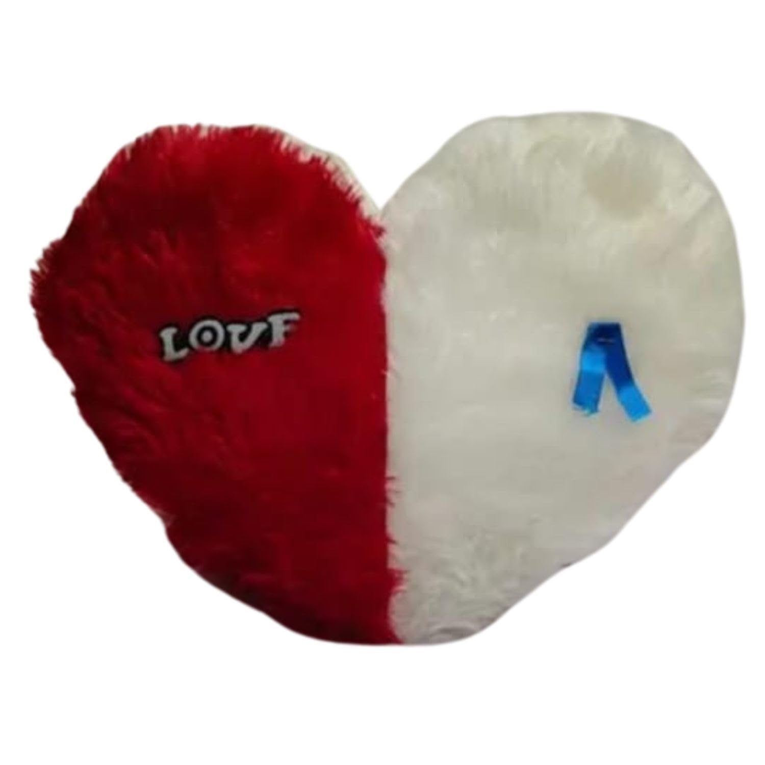Heart-Shaped Decorative Plush Pillow Red and White Love Design-image-42
