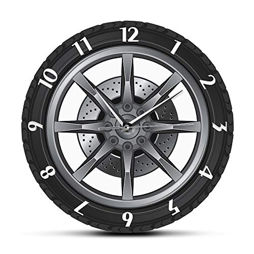 Reloj de pared analógico silencioso vintage de 12 pulgadas miniatura 2