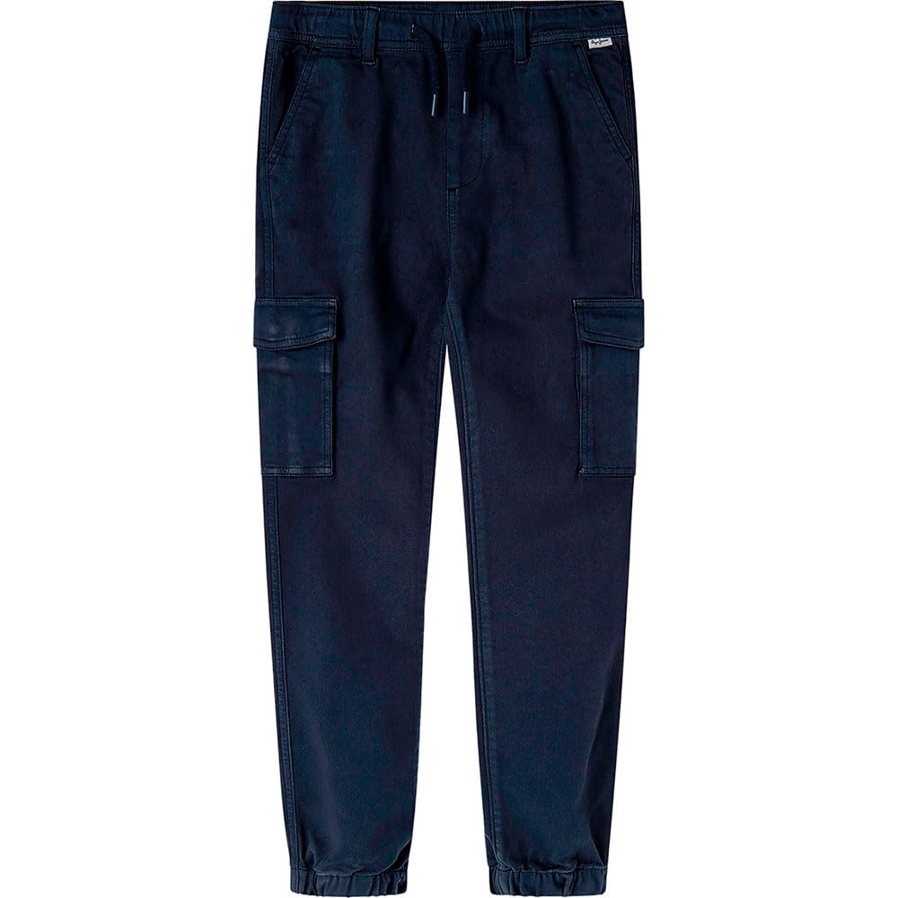 Pepe Jeans Boy's JUNIOR SLIM GYMDIGO CARGO PANTS Trouser, Blue(NAVY), 16 Years