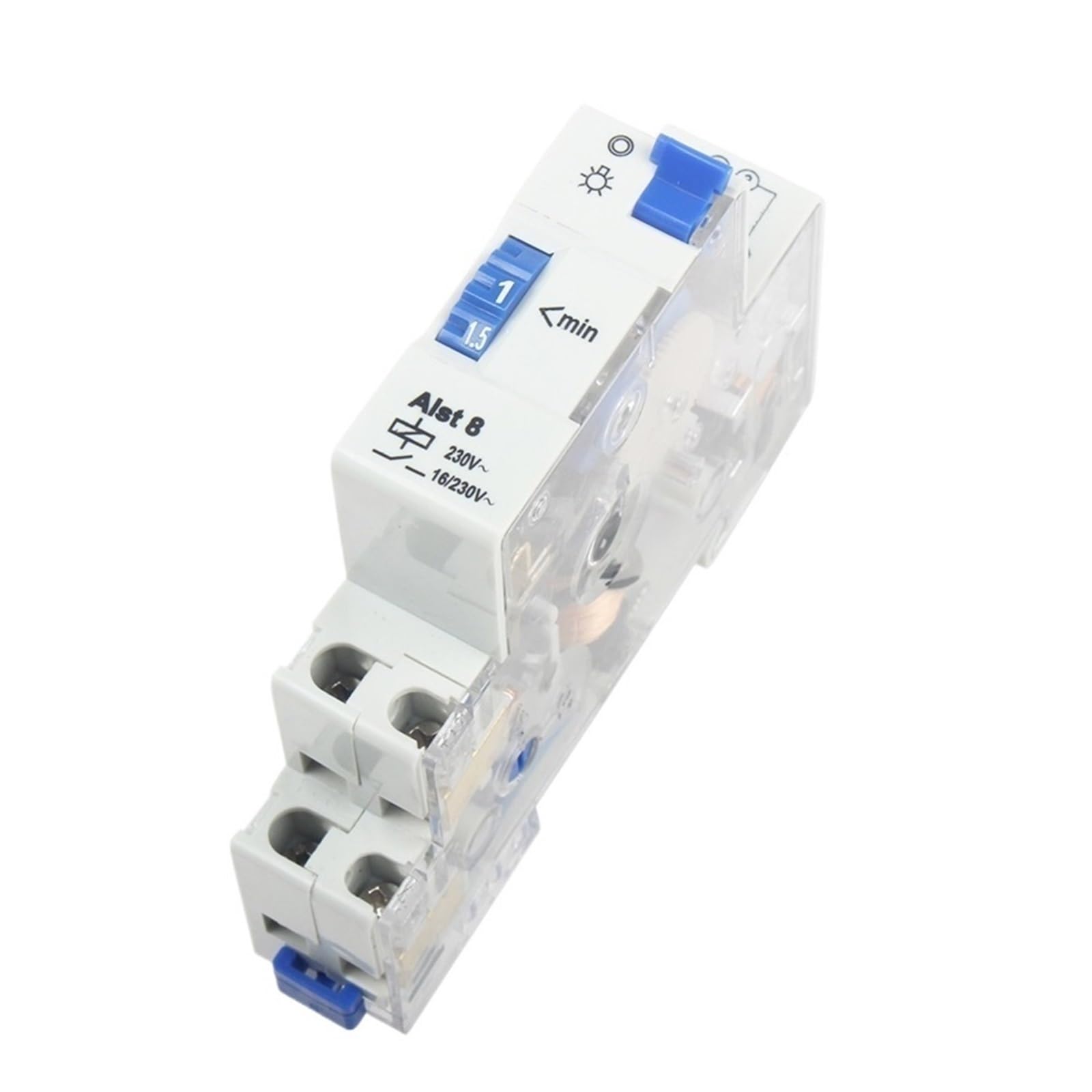 1PCS ALST8 7 Minutes Staircase Lighting Timer Switch 220VAC DIN rail mounted