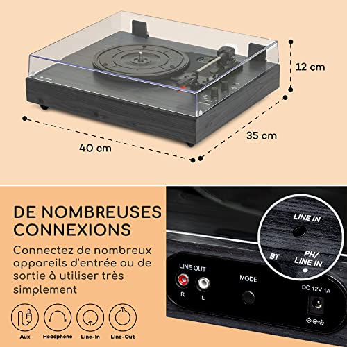 Auna Platine Vinyle Bluetooth, Tourne Disque Vinyle USB avec Haut parleur, Tourne-disques Audio Vinyle 33 tours, Chaine… - Les Beatles, Paul McCartney, John Lennon, RIngo Starr, George Harrison Auna Platine Vinyle Bluetooth, Tourne Disque Vinyle USB avec Haut parleur, Tourne-disques Audio Vinyle 33 tours, Chaine… – Image 7