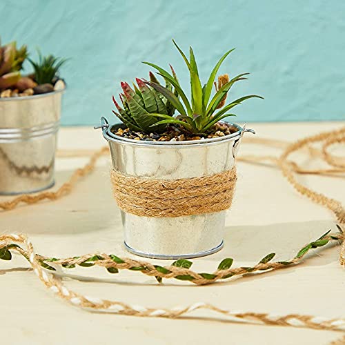 Natural Jute Rope Twine Strings For Crafts, Burlap Ribbon (6 Styles, Brown, 1 Yard) #TOP1