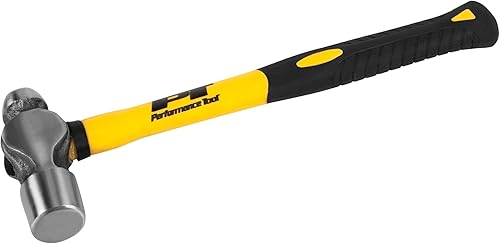 Performance Tool Martillo de pein de bola M7034B 24oz con mango de fibra de vidrio