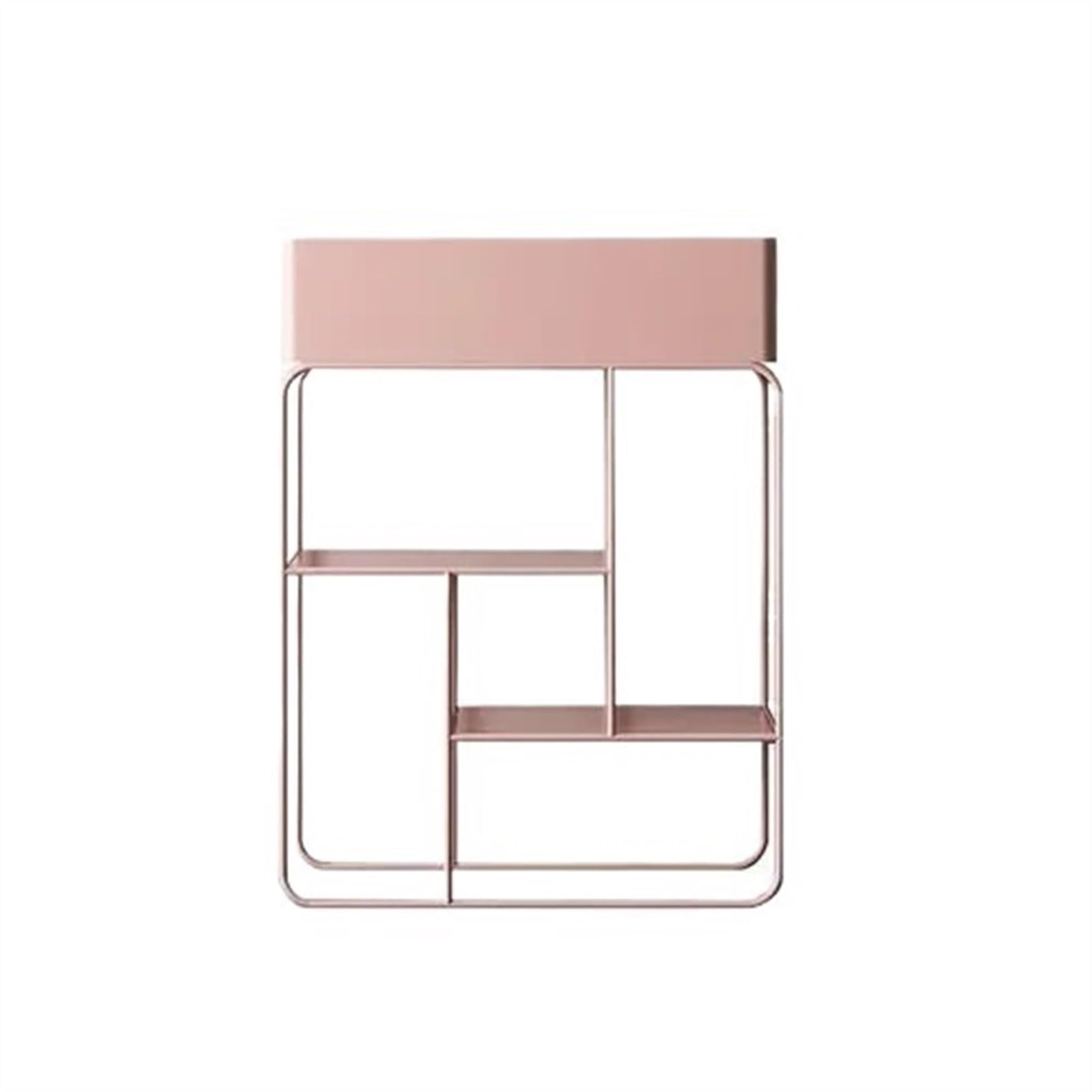 K5c7s3w9d6 Pink Plant Shelf Modern Minimalist Multi-Layer Plant Shelves Indoor Balcony Living Room Floor Stand For Flowers Home Wrought Iron Flowerpot Shelf For Patio(Pink)
