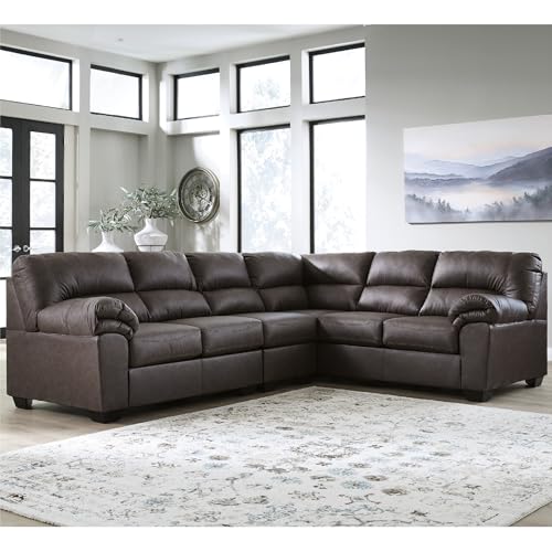Image of Signature Design by Ashley Whitlock 3-Piece Faux Leather Sectional Couch