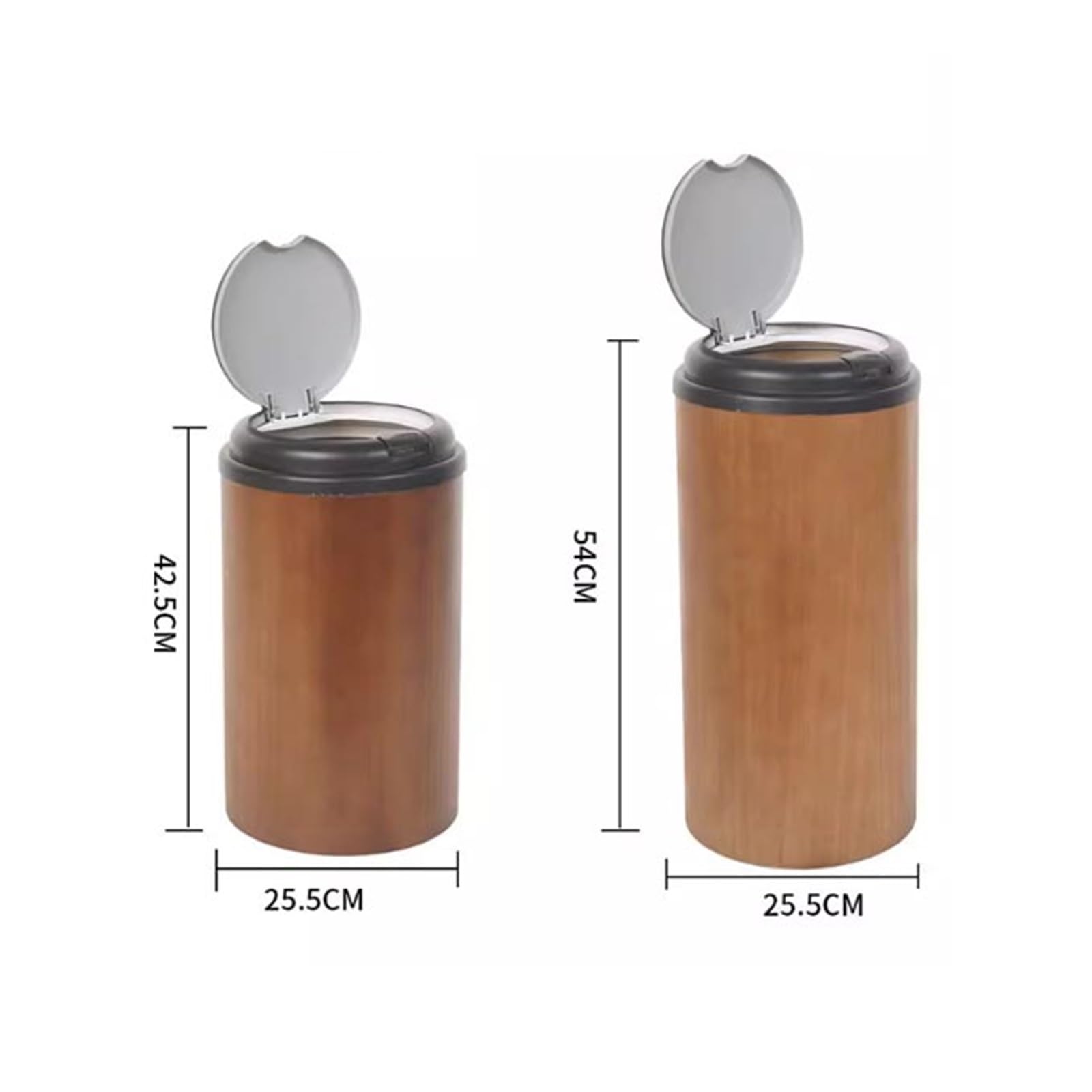Pattumiera e pattumiera Pattumiera con coperchio, pattumiera rotonda, cestino for rifiuti for bagno, camera da letto, ufficio, casa per oggiorno(M)