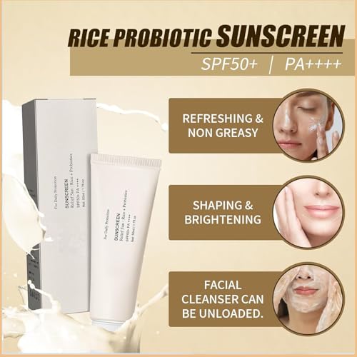 Korean-Sunscreen-CreamRelief-Sun-Organic-Sunscreen-SPF50Korean-Sunscreen-PAKorean-Cream-Rice-and-Probiotics-Korean-Skin-for-All-Skin-Types-UV-Defens50ml