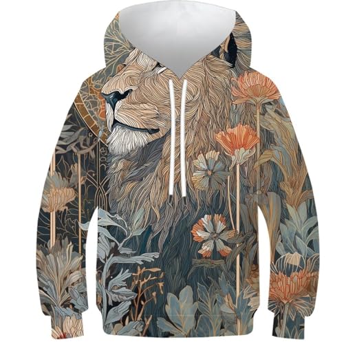 Sweat lion royal manches longues pour le collège et le skatewear
