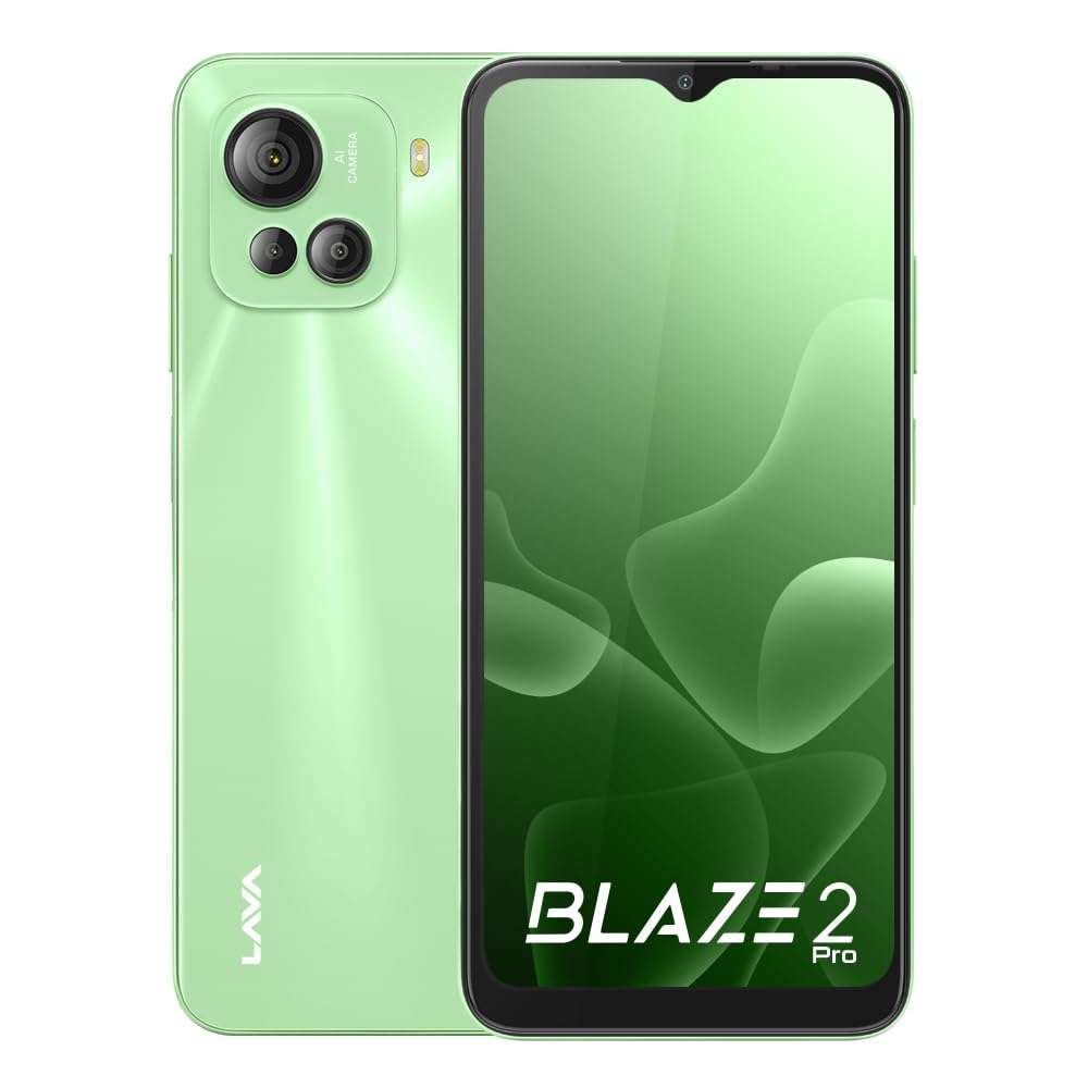 Lava Blaze 2 Pro (8 GB RAM, 128GB UFS Storage) - Cool Green|50 MP AI Triple Camera |18W Fast Charger| 6.5 inch(16.5cm) Display with 5000 mAh Battery| Upto 16GB Expandable RAM (B0CBJX7N6S) Amazon Price History, Amazon Price Tracker