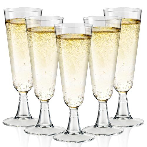 LDYOEN Sektgläser Plastik - 25 Stück Sektgläser Kunststoff - 150ml Plastik Champagnergläser - Champagner Gläser für Cocktail, Dessert, Wein - Sektglas für Hochzeiten, Geburtstage, Partys LDYOEN Sektgläser Plastik - 25 Stück Sektgläser Kunststoff - 150ml Plastik Champagnergläser - Champagner Gläser für Cocktail, Dessert, Wein - Sektglas für Hochzeiten, Geburtstage, Partys
