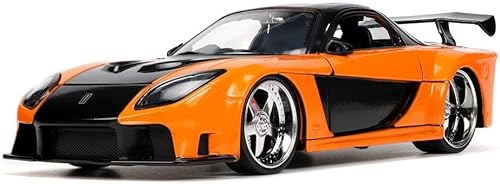 Miniatura 2 de Jada Toys Auto fundido a presión Fast  Furious 124 1995 Mazda RX-7 de cuerpo ancho con figura fundida a presión de 275 pulgadas de Han juguetes para