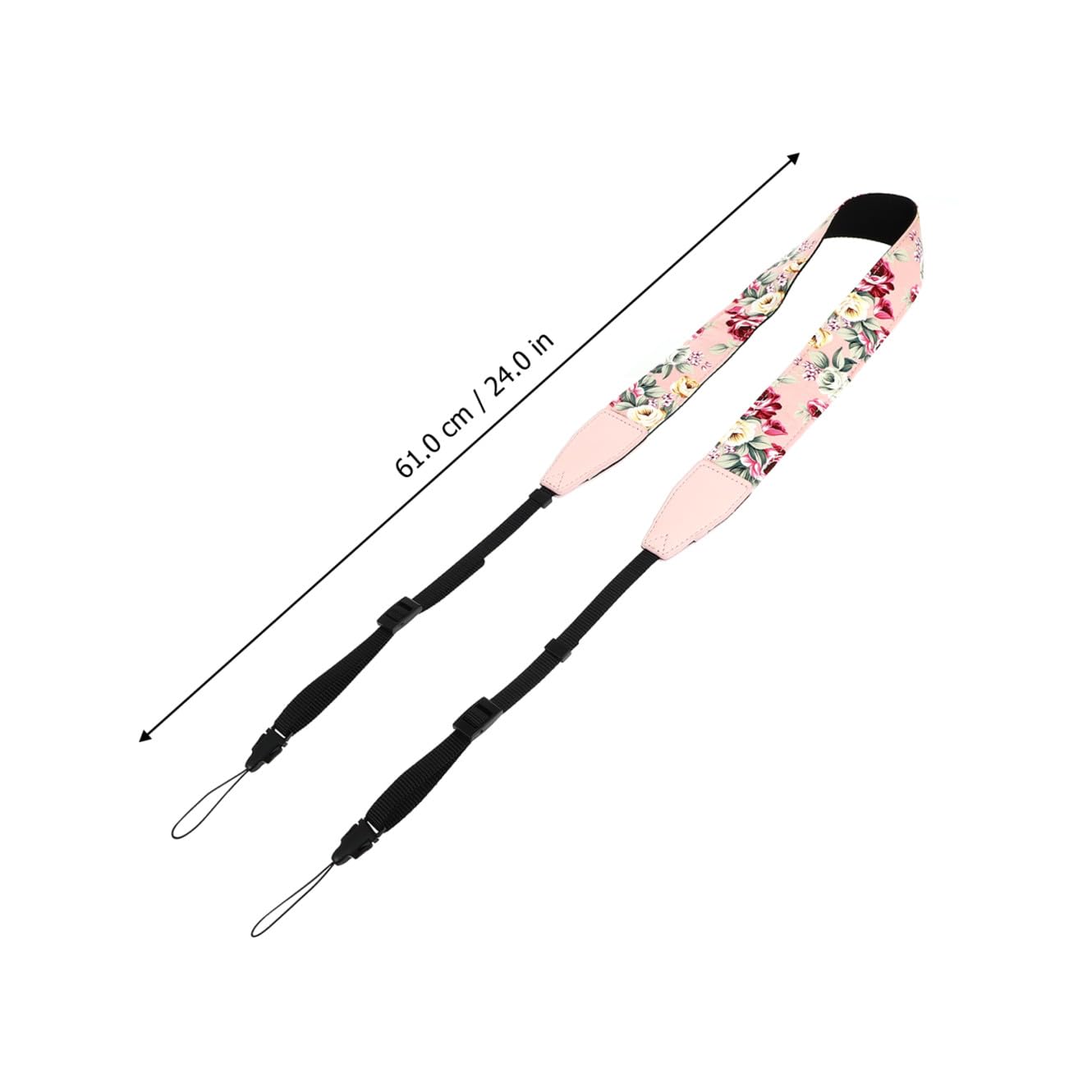 Yardwe Verstellbarer Mehrschichtiger Stil Hawaii Ukulele Ukulelengurt im Nylon mit Zufälliger Haken Schutz Bequeme Passform für bei Auftritten und Anlässen