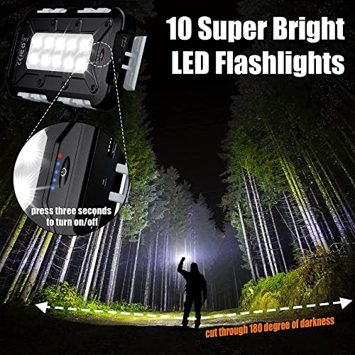 Ryoko Solar Charger Power Bank 20000Mah, Solar Phone Charger With Dual Usb 5V Output, 10 Led Flashlights, Waterproof Outdoor Battery Pack For Iphone, Samsung, Switch, Tablet #TOP5