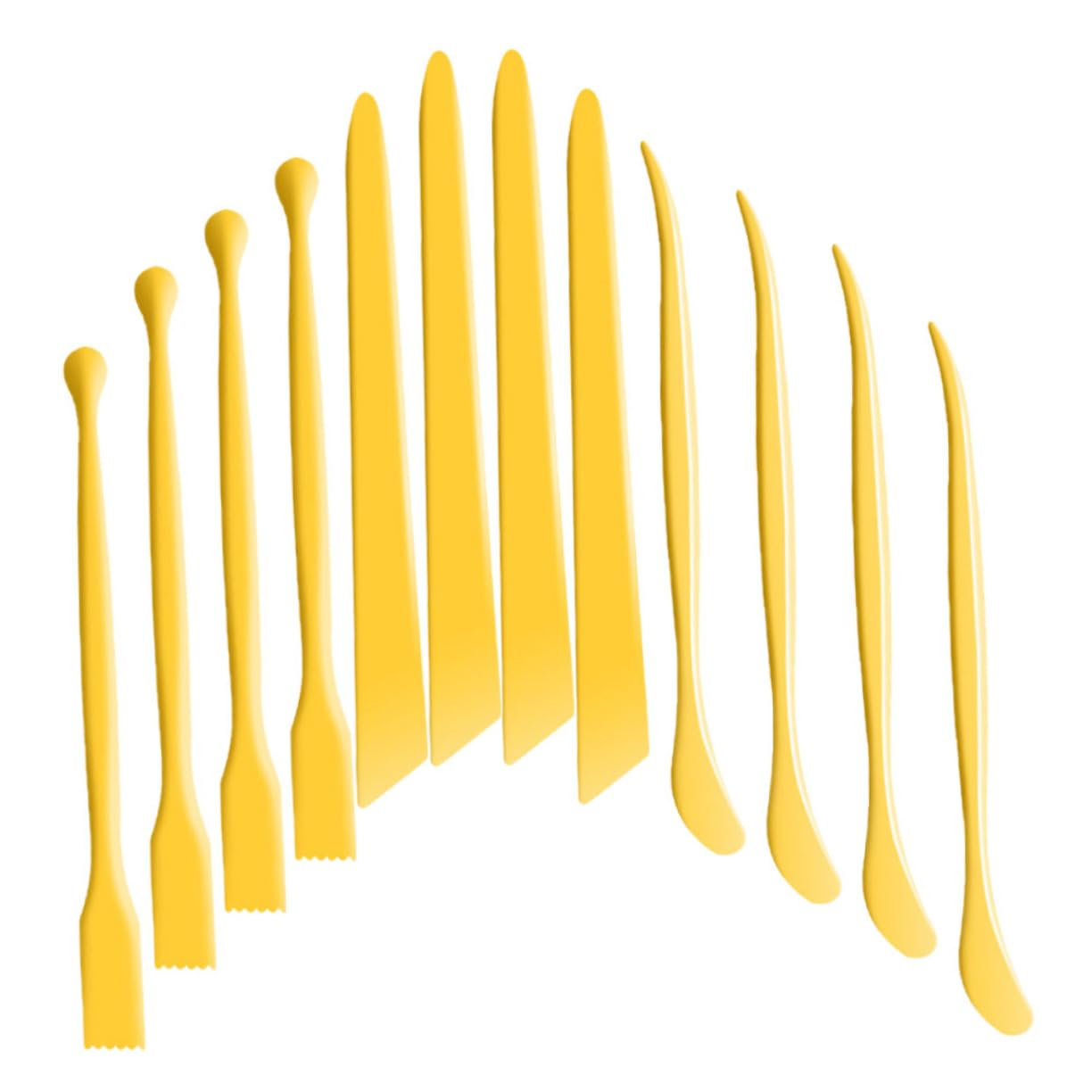 Gadpiparty 5 Set Coltello per Rifinire L'Argilla Strumenti per Argilla Polimerica Kit per Argilla Argilla Essiccata all'Aria Argilla Argentata Argilla Essiccata all'Aria 12 Pezzi*5