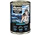 Dehner Wild Nature Hundefutter Gebirgssee, Nassfutter getreidefrei / zuckerfrei, für ausgewachsene Hunde, Lachs / Huhn, 6 x 400 g Dose (2.4 kg)