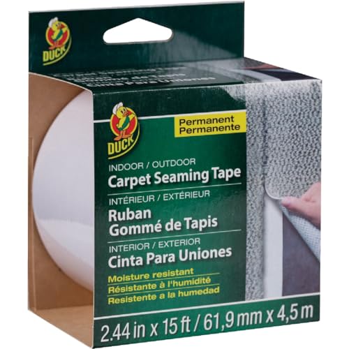 Duck 2.44 in. W x 15 ft. L Polyester Indoor and Outdoor Carpet Tape