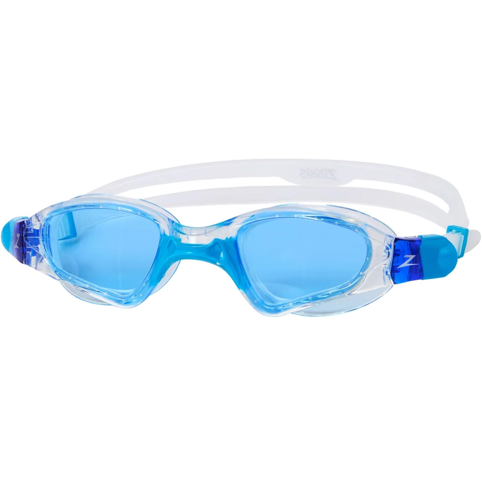 Zoggs Spectra Swimming Goggles Anti-fog Watertight Design, Micro Adjustable, Intelligent Fit, Improved Comfort, Clear/Blue - Tint Blue Lens