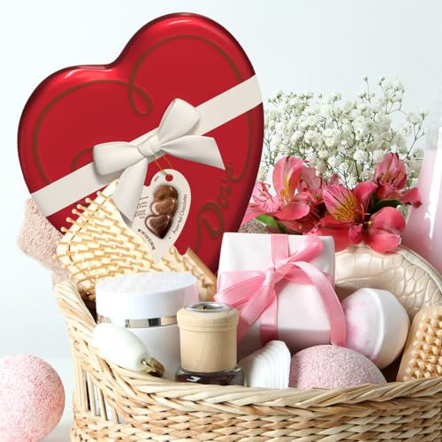 DOVE Assorted Valentine's Day Dark Chocolate and Milk Chocolate Truffles, Valentines Chocolate Candy Chocolates including Peanut Butter and Caramel Candies, 8.55 oz Heart Tin - image 6