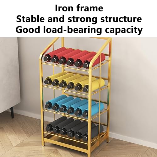 Platzsparender Eckschirm-Halter-Stand-stärmer Eisen-vertikatischer Rack für Home Office-Eingangs-Organize-feuchte trockene Regenschirme Kompaktes Design schwarz 25,5x23,5x62cm