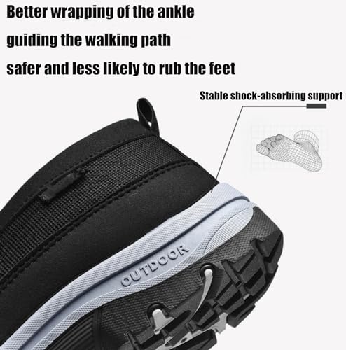 Orthowalkway Mens Shoes, Men's Arch Support Slip-on Canvas Loafers, Casual Orthopedic Sneakers Flats Walking Boat Shoes4