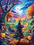 Sorcière Dans la forêt enchantée Puzzle 300 Piezas Papel Adolescentes Mitos Animal Planta Actividad Familiar Educativa Mejora Coordinación Ojo-Mano Fiestas Navideñas 300 PCS