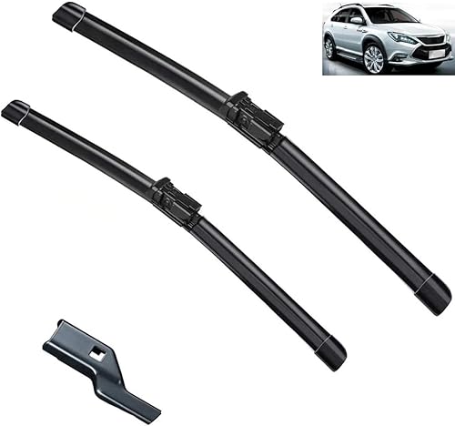 Miniatura 1 de Escobillas de limpiaparabrisas delantero, compatibles con BYD Tang Tan EV II 2018-2023, cepillos de ventana de 26 + 16 pulgadas (tamaño volante a la