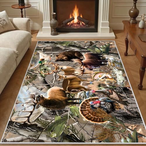 Tapete decorativo camuflado Animal World 3x5 ft miniatura 2