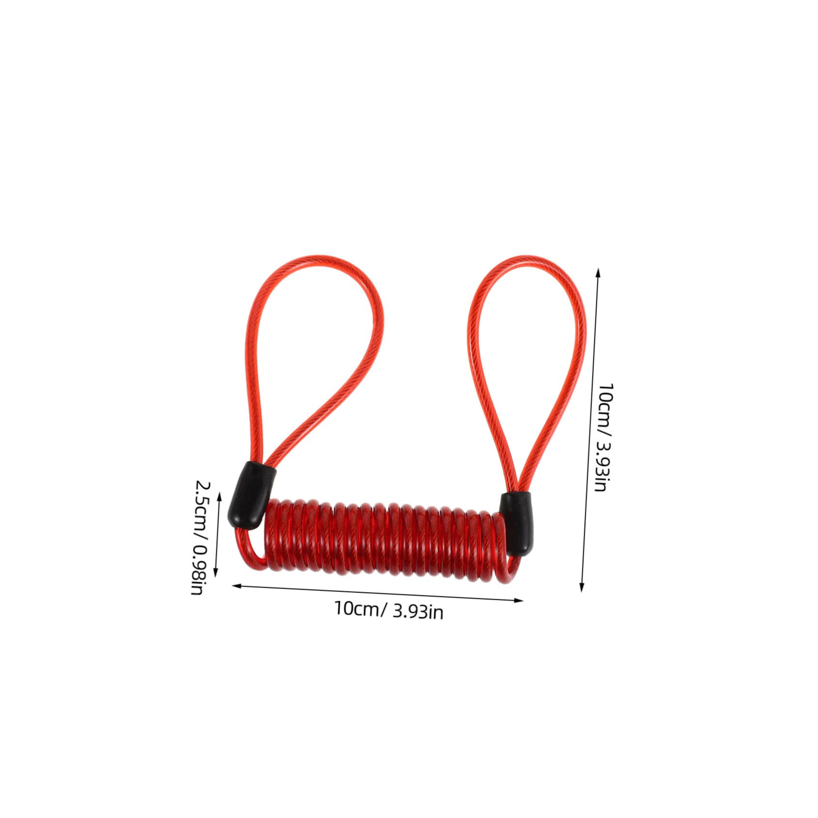 JOINPAYA 4pcs Reminder Cable Security Lock Wire Rope Reminder Design for Motorcycle Prevents Forgetting to Secure for Scooters and Motorcycles