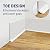 FOSLUOC Flexible Baseboard Molding Trim, 4 Inch x 20 Feet White Self-Adhesive Vinyl Wall Base Cove Base, Peel and Stick Rubber Wall Base Moulding Trim