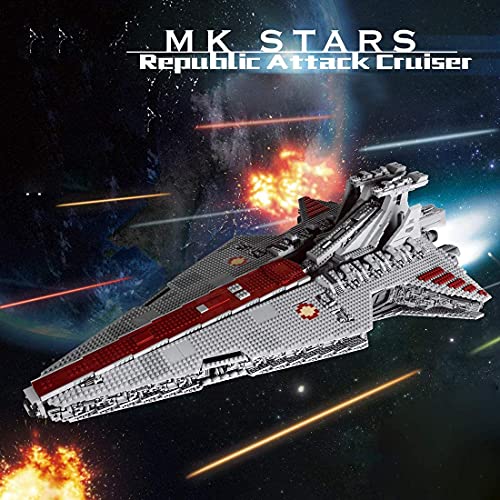 iVansa Technik Sternenzerstörer Modell Bausatz, 21005, 6685 Teile Custom Bausteine Weltraum Destroyer UCS Super Star… – Bild 3