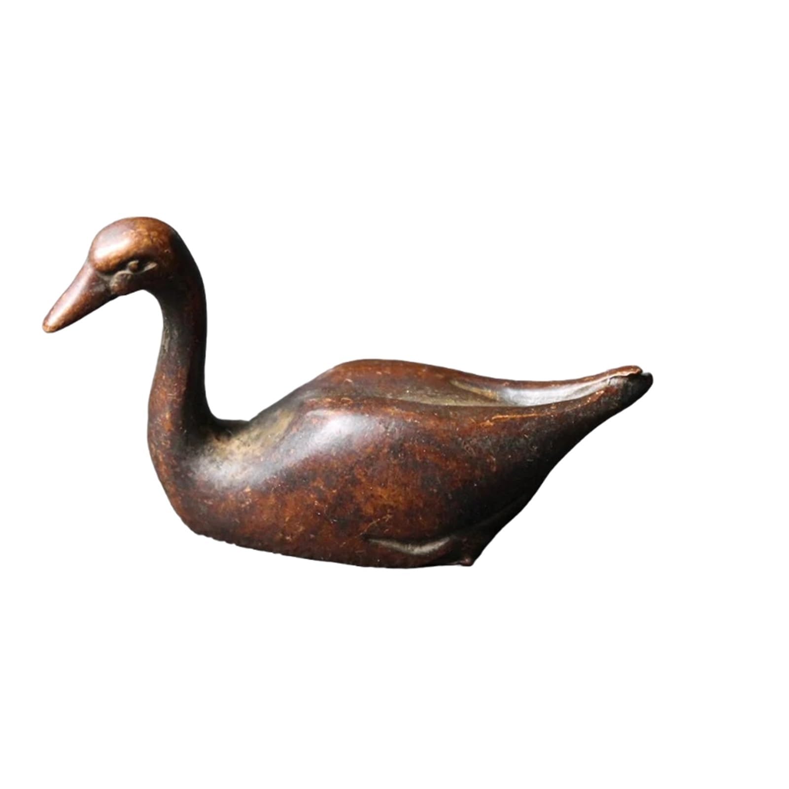 Huolimxun One Color Vintage Bronze Goose Statue Ornaments Antique Desk Decoration Ornaments