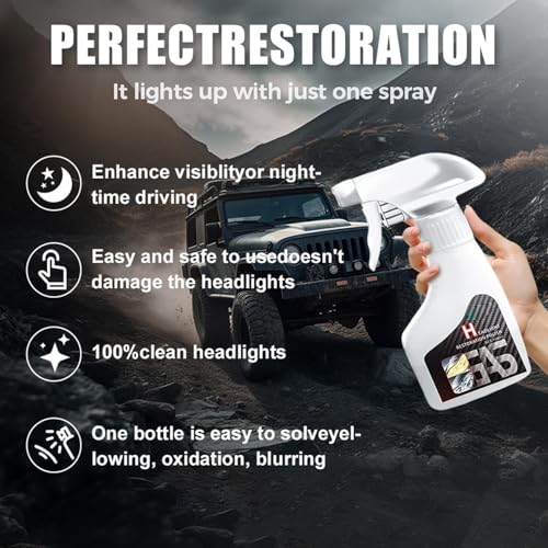 Automotive Headlamp Restoration Fluid Kit, 2026 New Automotive Headlamp Restoration Fluid Oxidized Kit, Multifunctional Car Headlight Polishing, Durable Headlight Repair Kit for All Vehicle Types