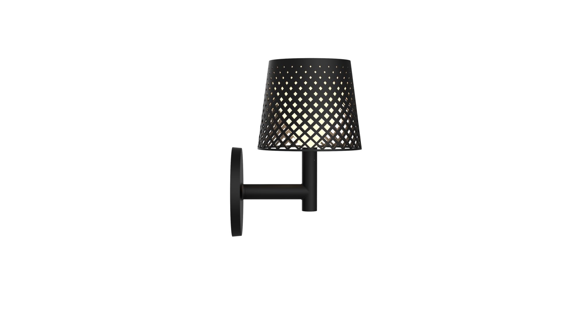 Greta - Aplique de pie o lámpara de pie para exterior con luz solar LED, color negro