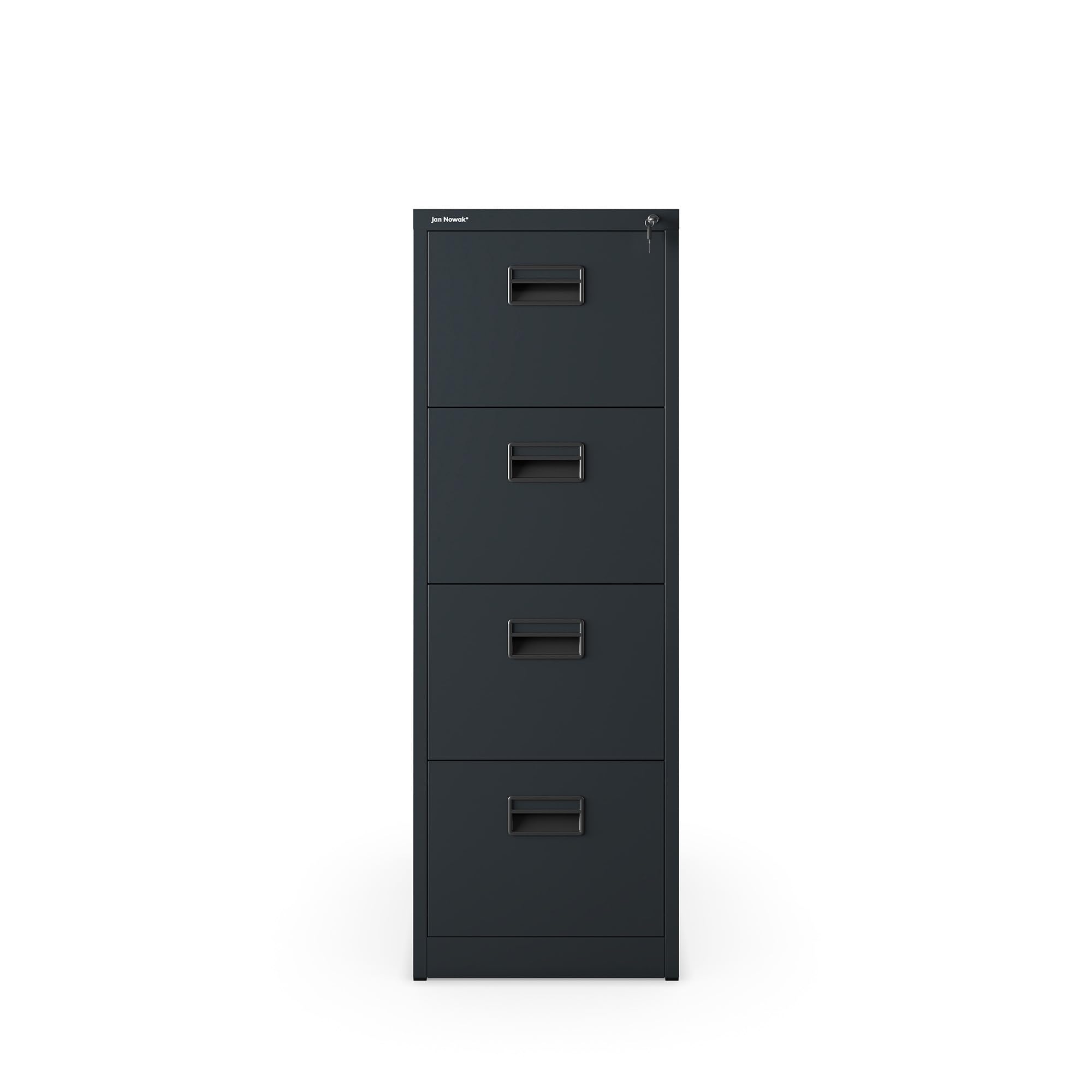 Jan Nowak Armoire pour Dossiers Suspendus Métallique avec 5 Tiroirs Revêtement en Poudre Tôle d'acier Anthracite