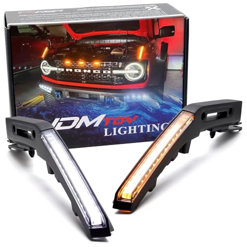 Kit LED para Luz Diurna Ford Bronco 2021+ Blanco/Ámbar miniatura 1
