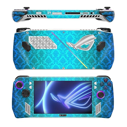 Image of MightySkins Skin Compatible with Asus ROG Ally - Blue Vintage | Protective, Durable, and Unique Vinyl Decal wrap Cover | Easy to Apply, Remove, and Change Styles